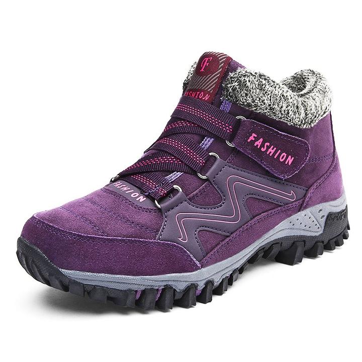 Baskets d'Hiver Femme Fourrées – Chaussures de Marche Sportives et Thermiques
