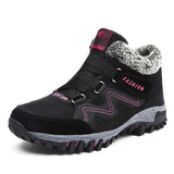 Baskets d'Hiver Femme Fourrées – Chaussures de Marche Sportives et Thermiques