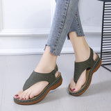 Sandales entre-doigts femme compensées – nu-pieds confort ajustables