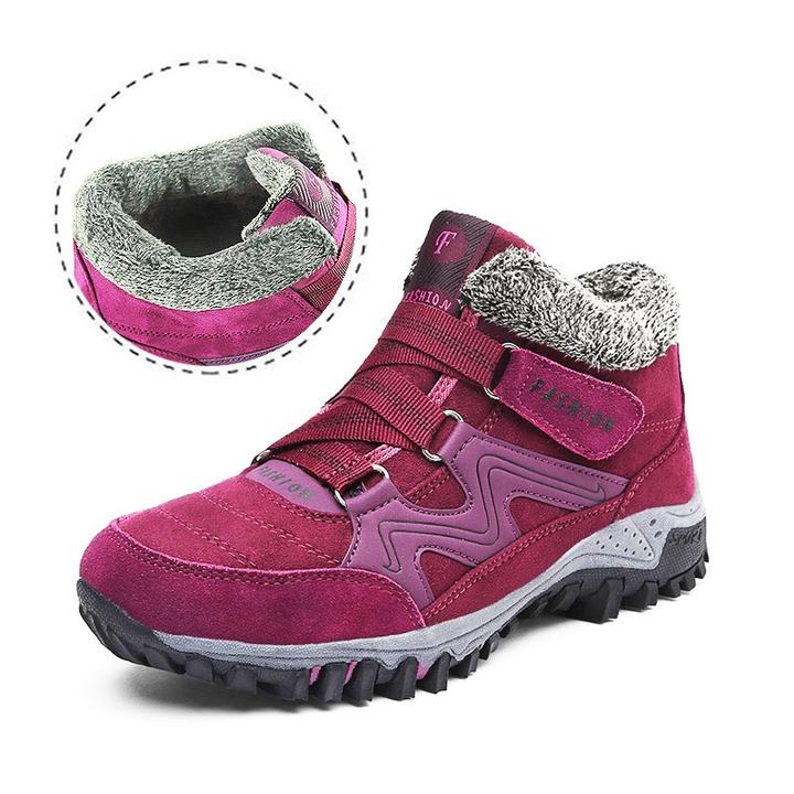 Baskets d'Hiver Femme Fourrées – Chaussures de Marche Sportives et Thermiques