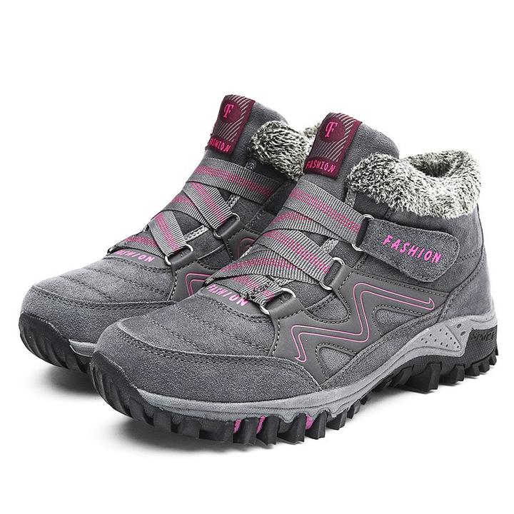 Baskets d'Hiver Femme Fourrées – Chaussures de Marche Sportives et Thermiques