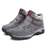 Baskets d'Hiver Femme Fourrées – Chaussures de Marche Sportives et Thermiques