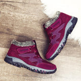 Baskets d'Hiver Femme Fourrées – Chaussures de Marche Sportives et Thermiques