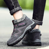 Baskets d'Hiver Femme Fourrées – Chaussures de Marche Sportives et Thermiques