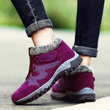 Baskets d'Hiver Femme Fourrées – Chaussures de Marche Sportives et Thermiques