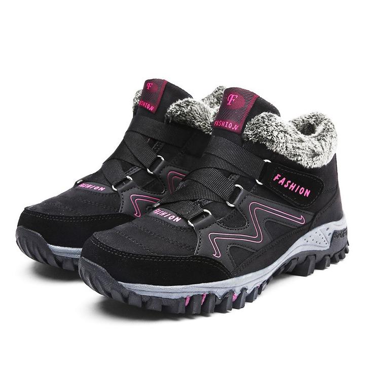 Baskets d'Hiver Femme Fourrées – Chaussures de Marche Sportives et Thermiques