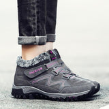Baskets d'Hiver Femme Fourrées – Chaussures de Marche Sportives et Thermiques
