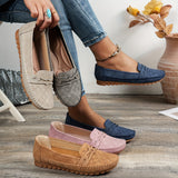 Mocassins Souples et Respirants à Bout Rond, Confort Quotidien Décontracté & Bureau