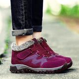 Baskets d'Hiver Femme Fourrées – Chaussures de Marche Sportives et Thermiques