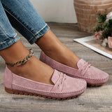 Mocassins Souples et Respirants à Bout Rond, Confort Quotidien Décontracté & Bureau