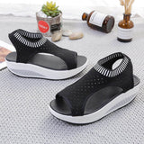 Sandales compensées femme respirantes – sandales de marche sport mesh