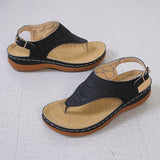 Sandales entre-doigts femme compensées – nu-pieds confort ajustables
