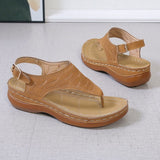 Sandales entre-doigts femme compensées – nu-pieds confort ajustables