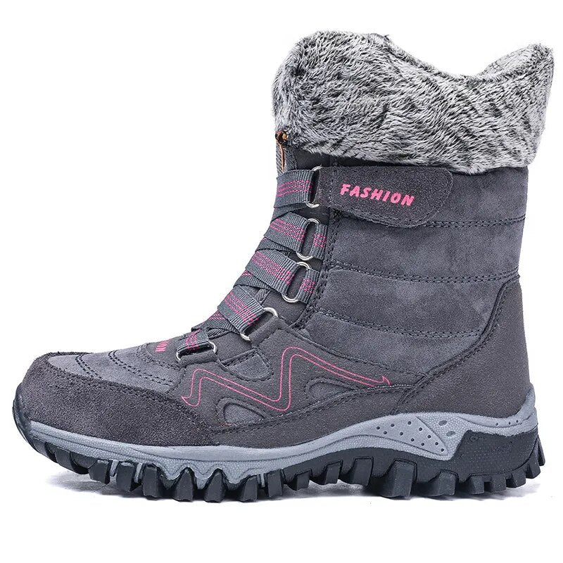 Bottes de Neige Femme Orthopédiques Randonnée Thermiques