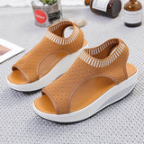 Sandales compensées femme respirantes – sandales de marche sport mesh