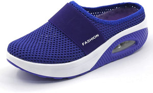 Chaussure marche mesh femme Evalinne - coloris bleu roi