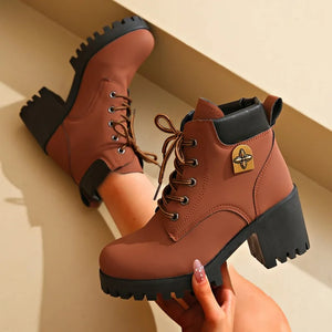 Bottines Femme à Talon Épais