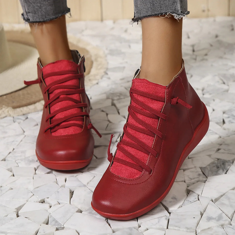 Bottines Femme en Cuir Artisanales – Bottes Courtes Faites Main