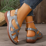 CALISTA – Sandales Brides Croisées Ajourées & Bride Arrière, Collection Été 2026