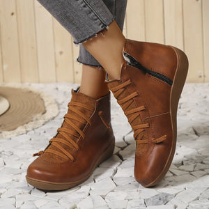 Bottines Femme en Cuir Artisanales – Bottes Courtes Faites Main
