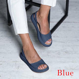 Sandales femme confort été – sandales plates ouvertes à enfiler