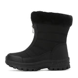Bottes de Neige Femme Fourrées Chaudes Antidérapantes