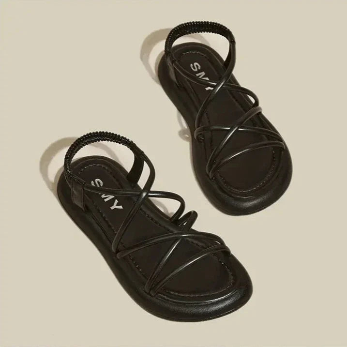 Sandales Femme Lanières Fines Décontractées