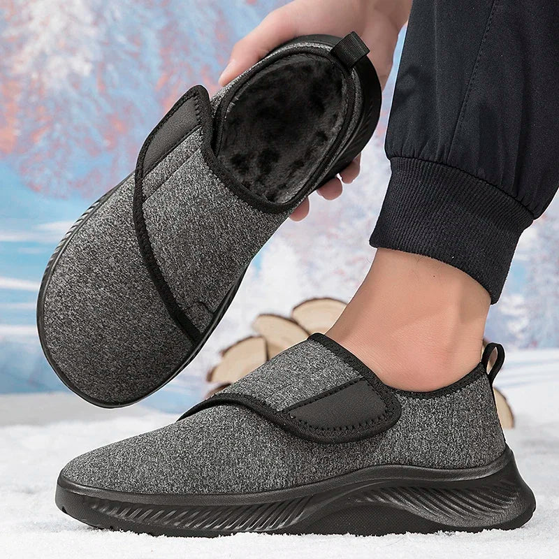 Bottes Femme Confort Pieds Larges – Doublées Chaudes à Enfiler