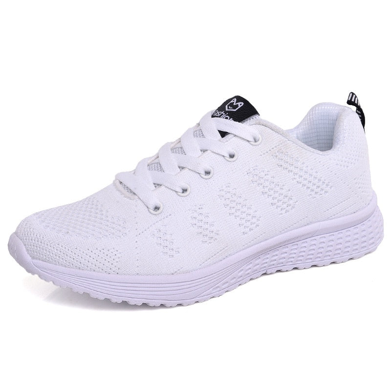 Basket antidérapante femme Evalinne - coloris rose gris