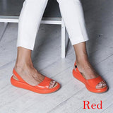 Sandales femme confort été – sandales plates ouvertes à enfiler