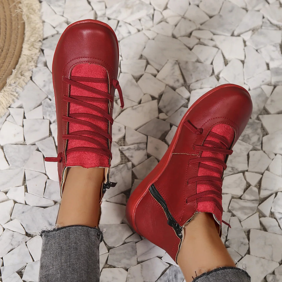 Bottines Femme en Cuir Artisanales – Bottes Courtes Faites Main