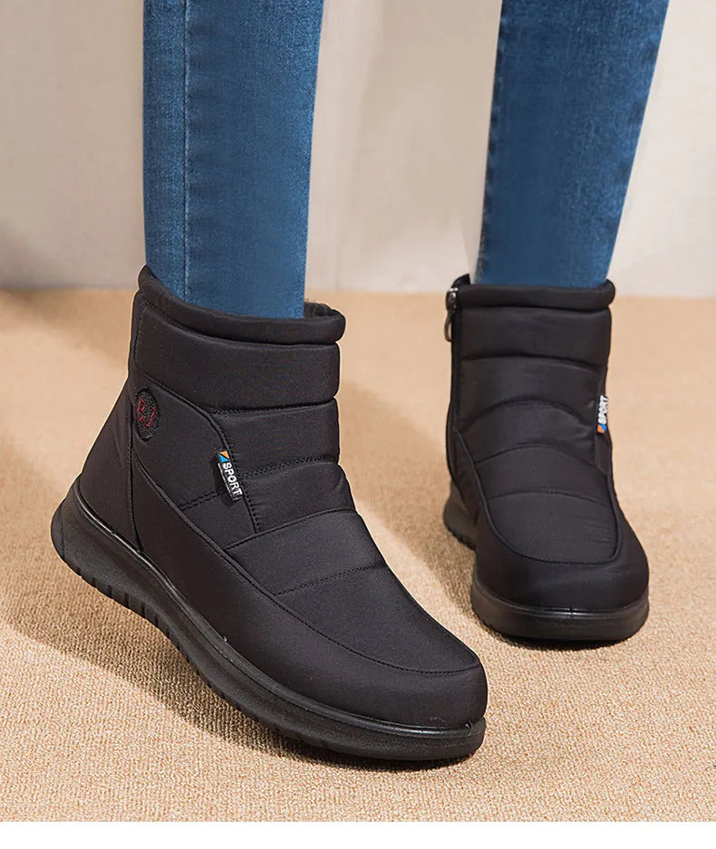 Bottes Orthopédiques Femme Hiver Fourrées Imperméables Confort