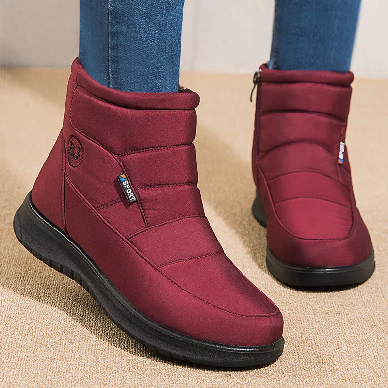 Bottes Orthopédiques Femme Hiver Fourrées Imperméables Confort