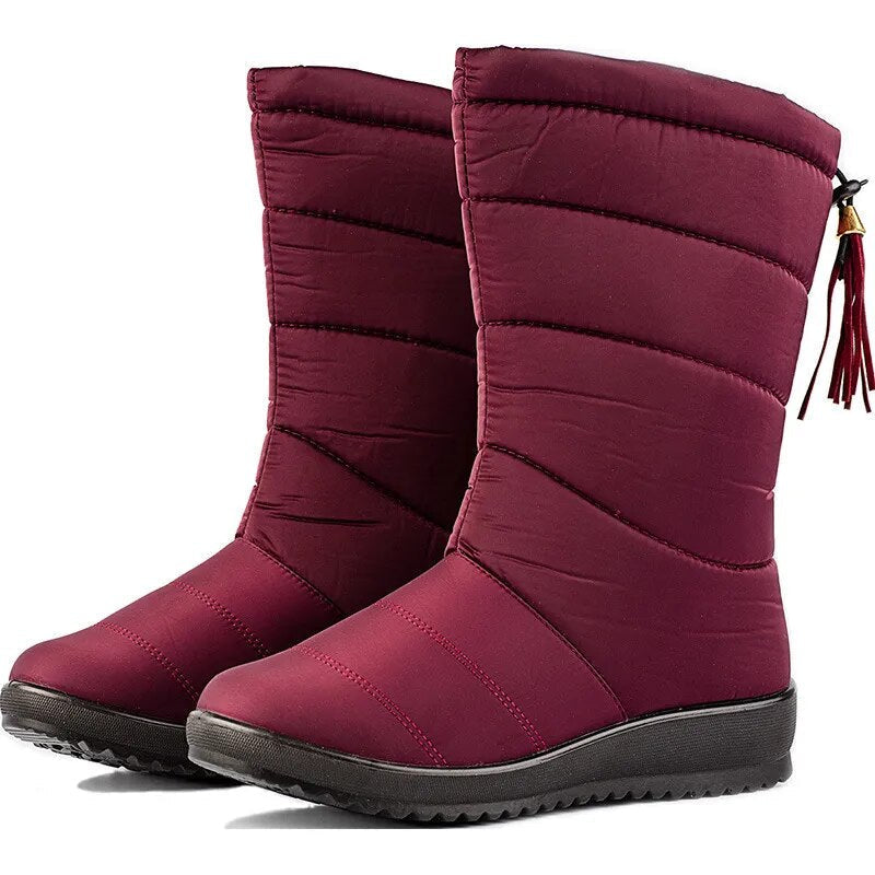 Bottes Hiver Femme Mi Mollet Imperméables Ultra Légères