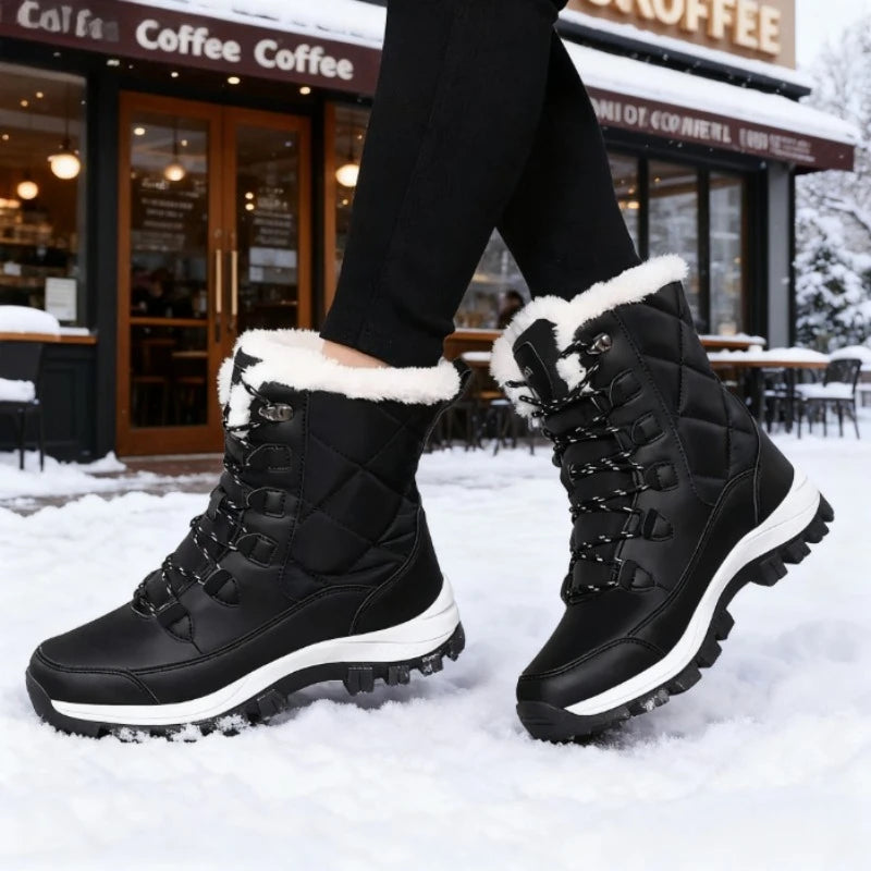 Bottes Hiver Femme Fourrées Imperméables Confort