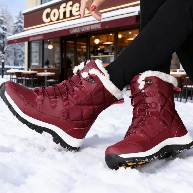 Bottes Hiver Femme Fourrées Imperméables Confort