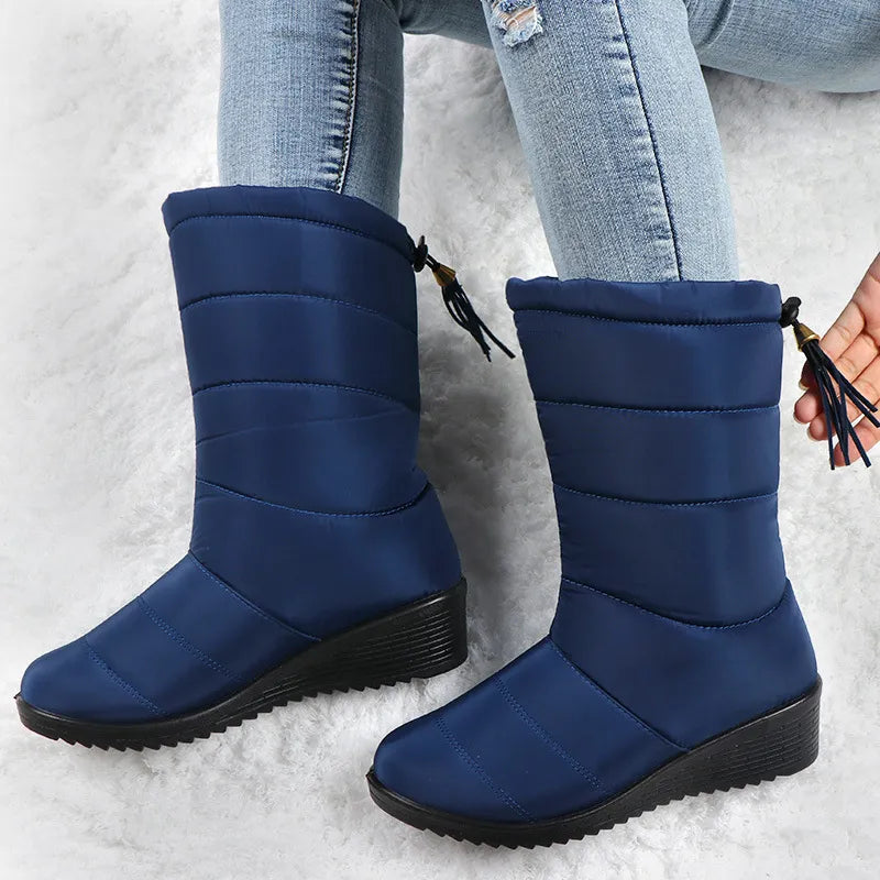 Bottes Hiver Femme Mi Mollet Imperméables Ultra Légères
