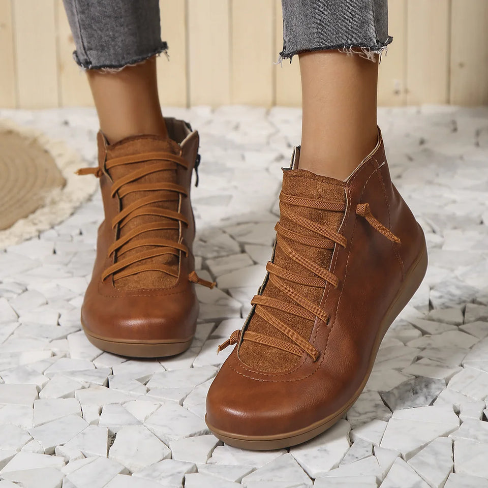 Bottines Femme en Cuir Artisanales – Bottes Courtes Faites Main