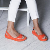 Sandales femme confort été – sandales plates ouvertes à enfiler