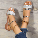Sandales à talon bloc femme – sandales dorées à brides cheville pour soirée