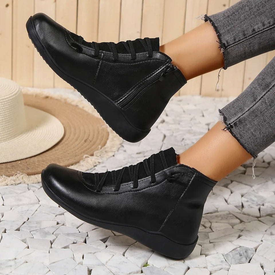 Bottines Femme en Cuir Artisanales – Bottes Courtes Faites Main