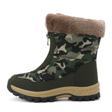 Bottes de Neige Femme Fourrées Chaudes Antidérapantes