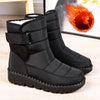 Bottes Hiver Femme à Scratch Fourrées Imperméables