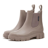 Bottes de Pluie Femme Imperméables Mi-Mollet à Semelle Antidérapante