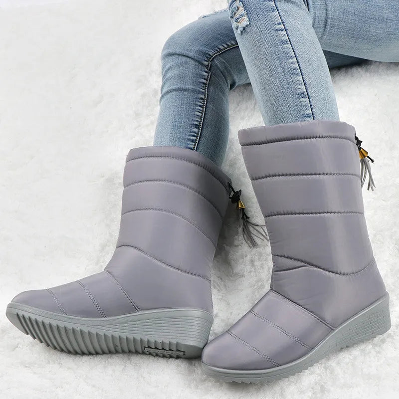 Bottes Hiver Femme Mi Mollet Imperméables Ultra Légères