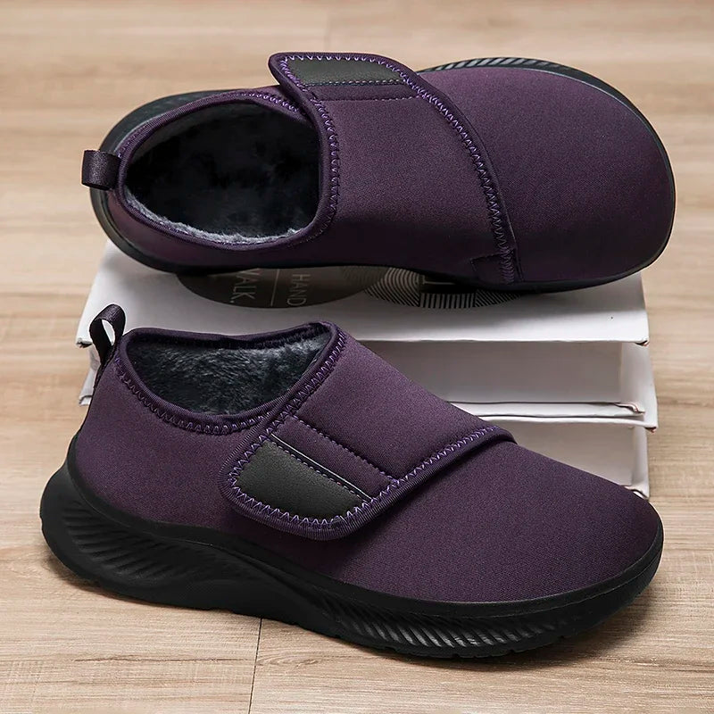 Bottes Femme Confort Pieds Larges – Doublées Chaudes à Enfiler