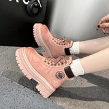 Bottes Femme en Cuir Mi-Mollet à Semelle Épaisse