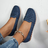 Mocassins Souples et Respirants à Bout Rond, Confort Quotidien Décontracté & Bureau