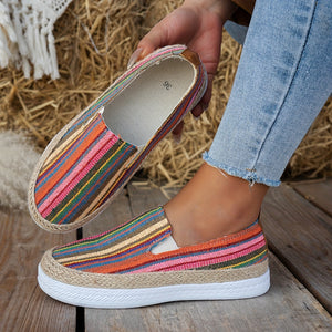 Chaussures plates femme respirantes et légères – élégantes