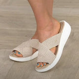 Sandales femme plates légères – tongs compensées casual été